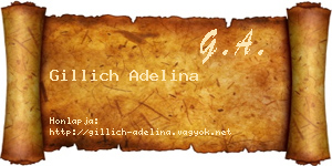 Gillich Adelina névjegykártya